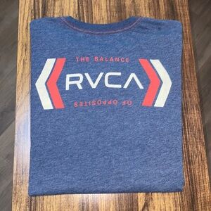 RVCA, men’s size Large, navy blue vintage dye t-shirt. Excellent condition!